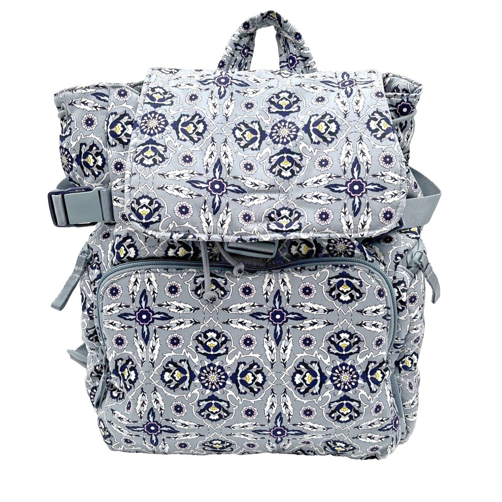 Vera Bradley Women's Cotton Utility Backpack‎ Plaza Tile - Recycled Cotton